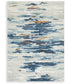 Vinlett Washable Medium Rug Cream/Blue/Brown