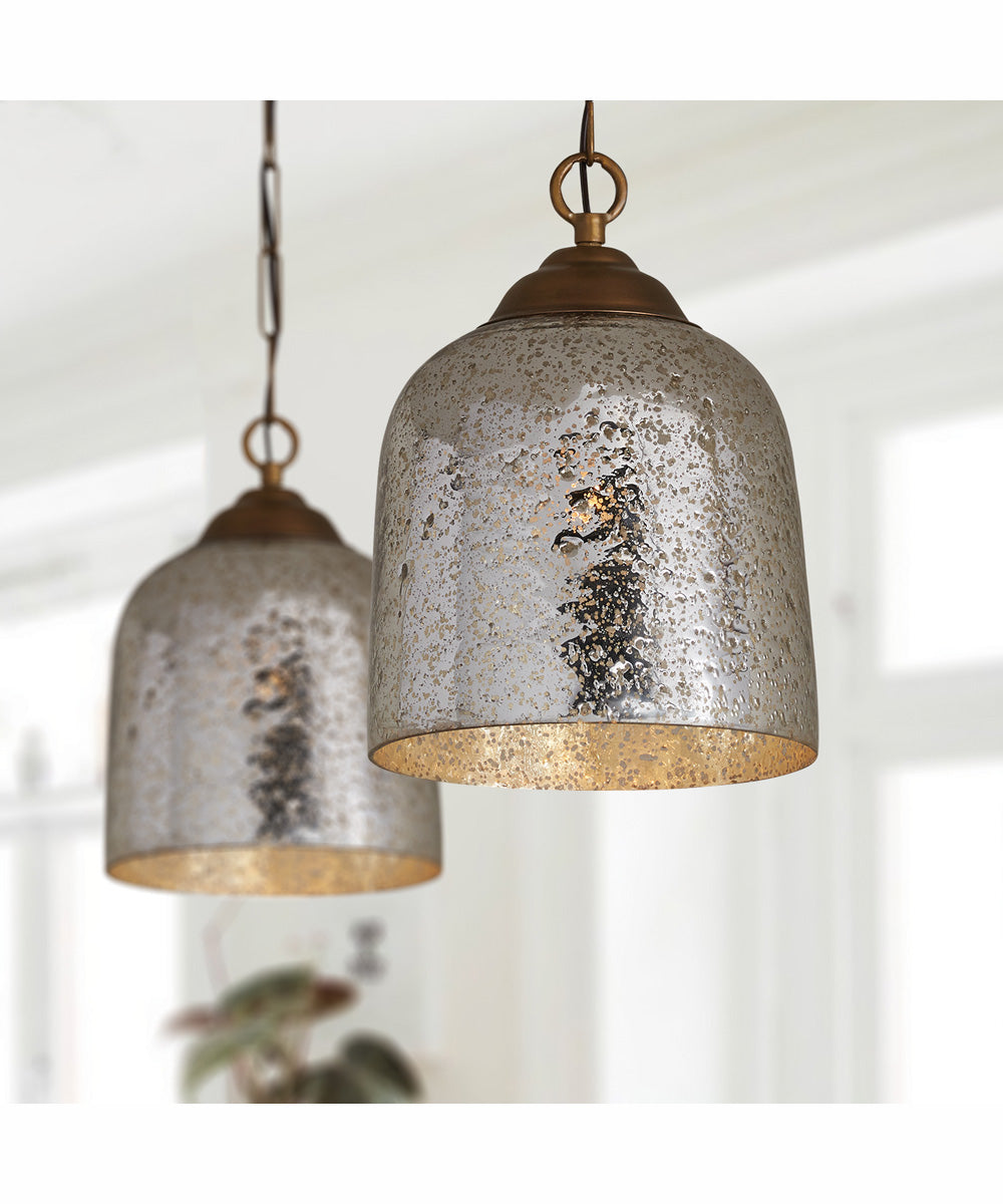 Newport 1-Light Pendant Patinaed Brass