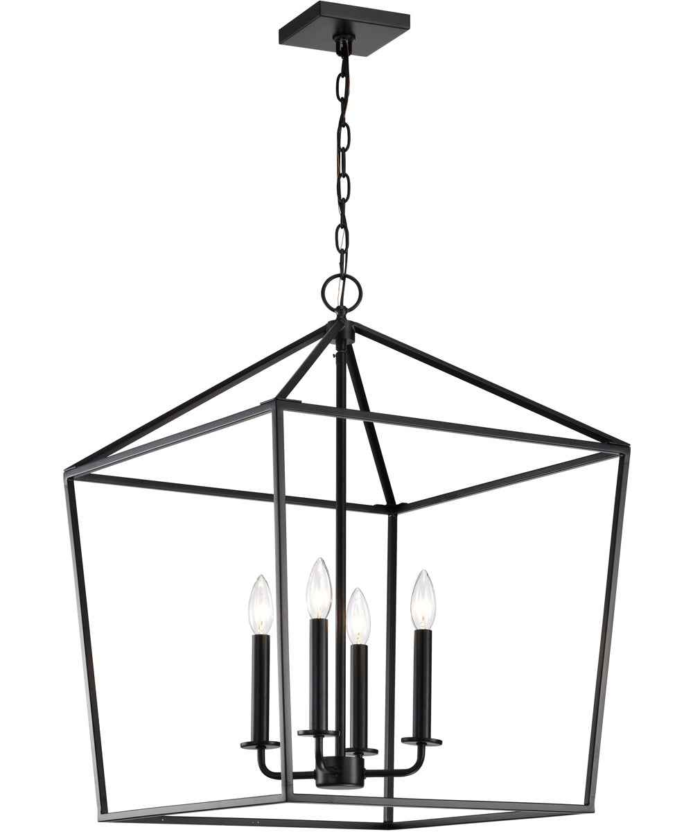 Emma 4-Light Pendant Matte Black