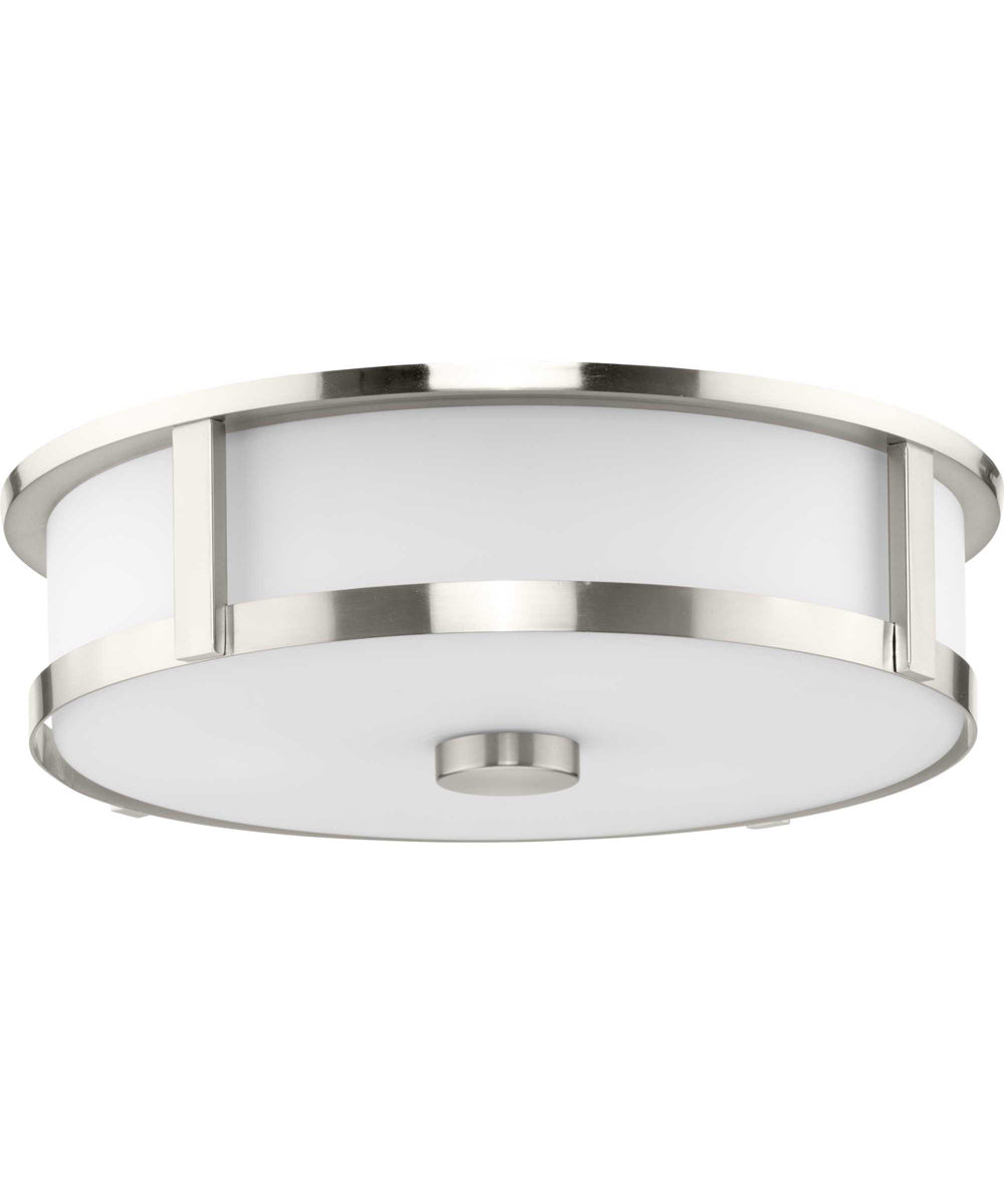 Gilliam 3-Light New Traditional Flush Mount Brushed Nickel