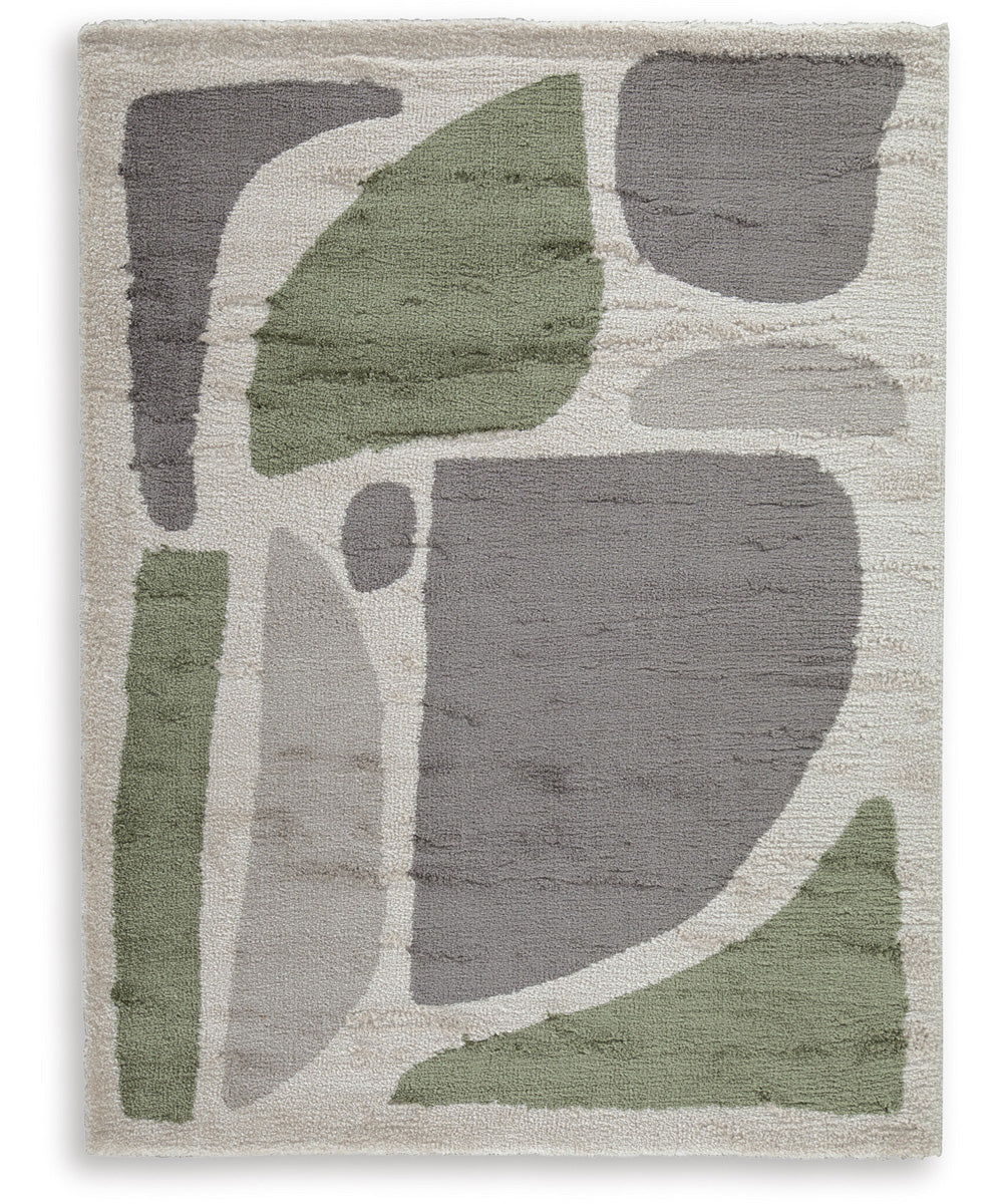 Anburgh Medium Rug Green/Gray/Ivory
