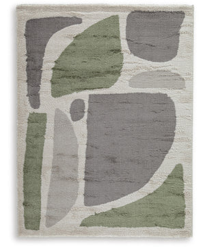 Anburgh Medium Rug Green/Gray/Ivory
