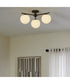 Jasper 3-light Semi-Flush Mount Matte Black