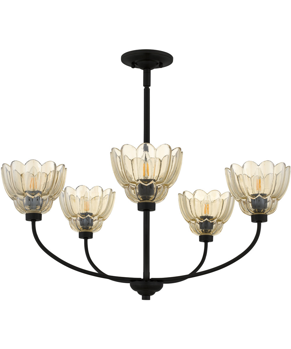 Whitecap 5-light Chandelier Mottled Cocoa