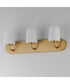Durham 3-Light Strip Bath Vanity Natural Aged Brass