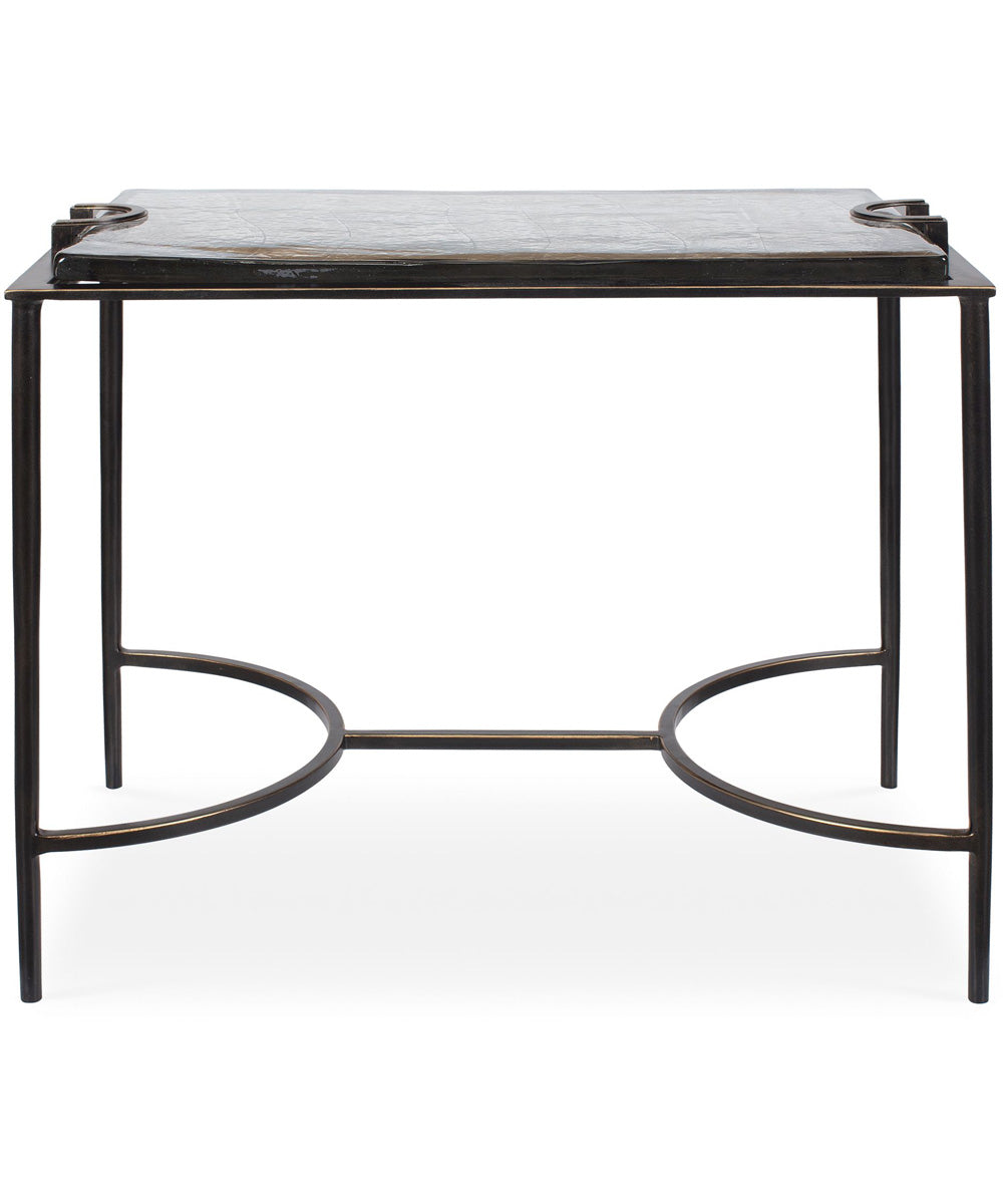 Eisen Textured Glass Accent Table