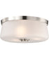Lune 3-Light Close-to-Ceiling Brushed Nickel