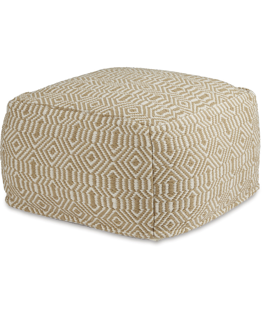 Adamont Pouf Tan/Ivory