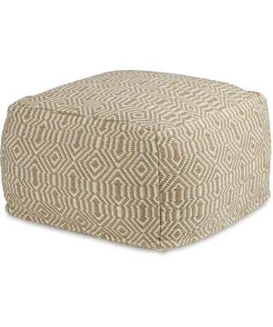 Adamont Pouf Tan/Ivory