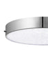 16"w Crystal Moon 1-Light LED Flush Mount Chrome Finish with Clear Cubic Zirconia Glass Shade