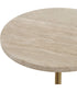 Malya Travertine Accent Table