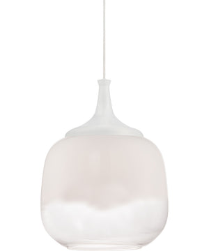 16"W Stellar 1-Light Pendant White