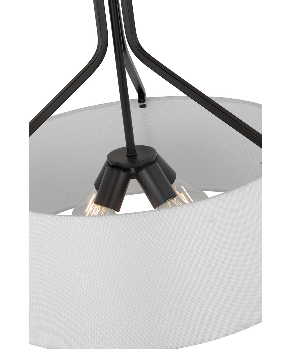 Livingston 4-Light Pendant Matte Black