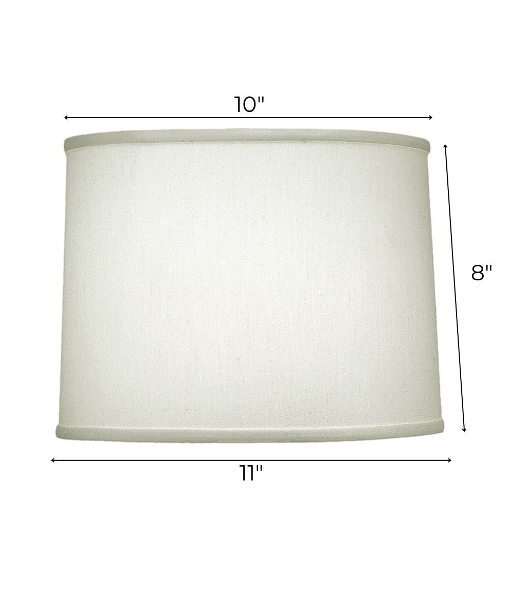 10x11x8 Pearl Supreme Satin Drum Hardback Lampshade