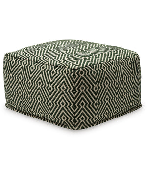 Abacy Pouf Green/Ivory