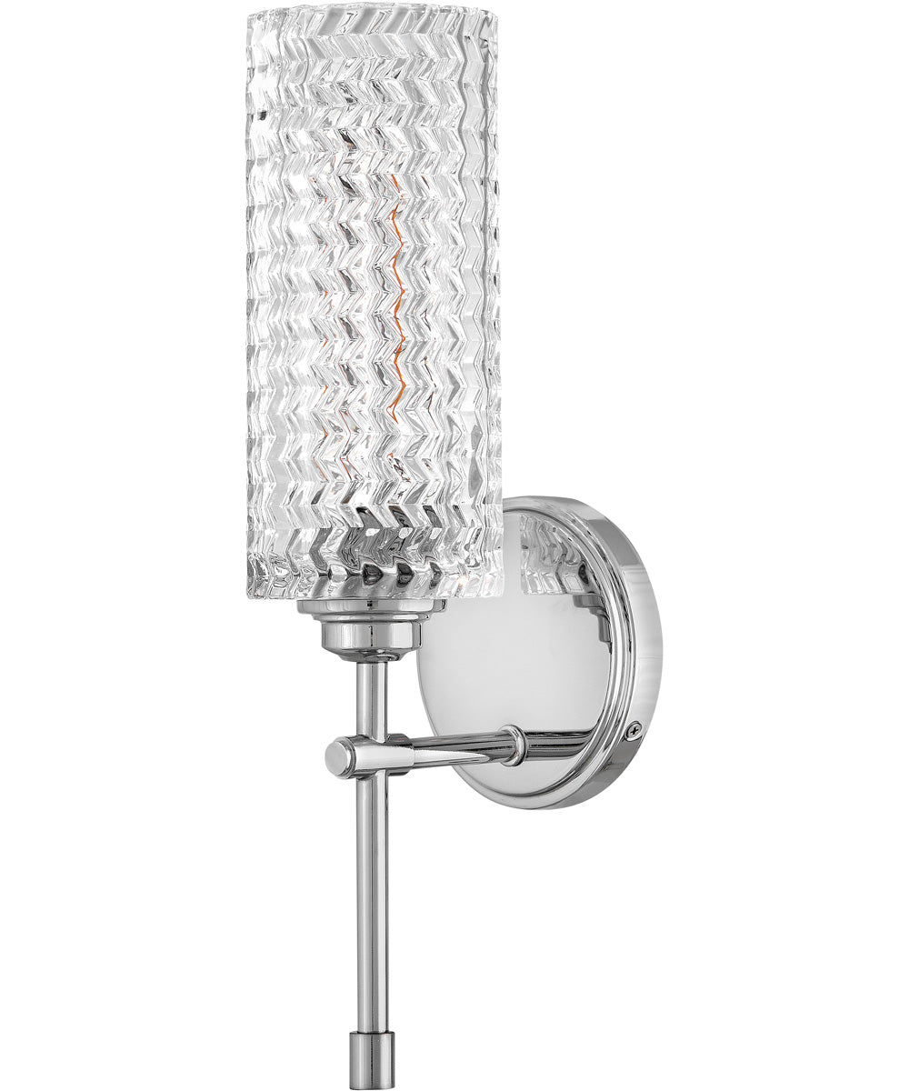 Elle 1-Light Medium Single Light Sconce in Chrome