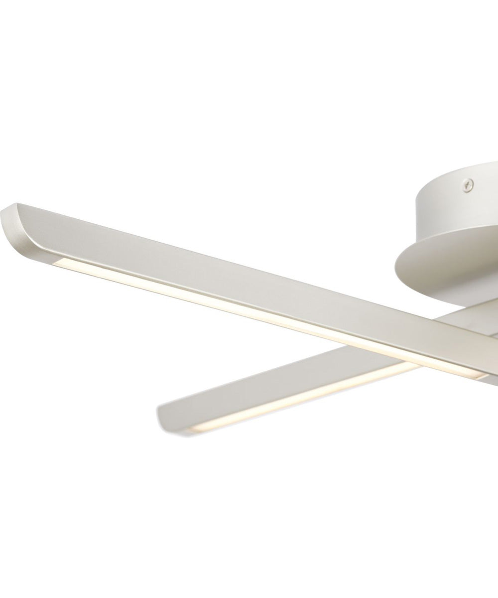 Pivot LED 4-Light Semi-Flush or Wall Mount Fixture Burnished Nickel