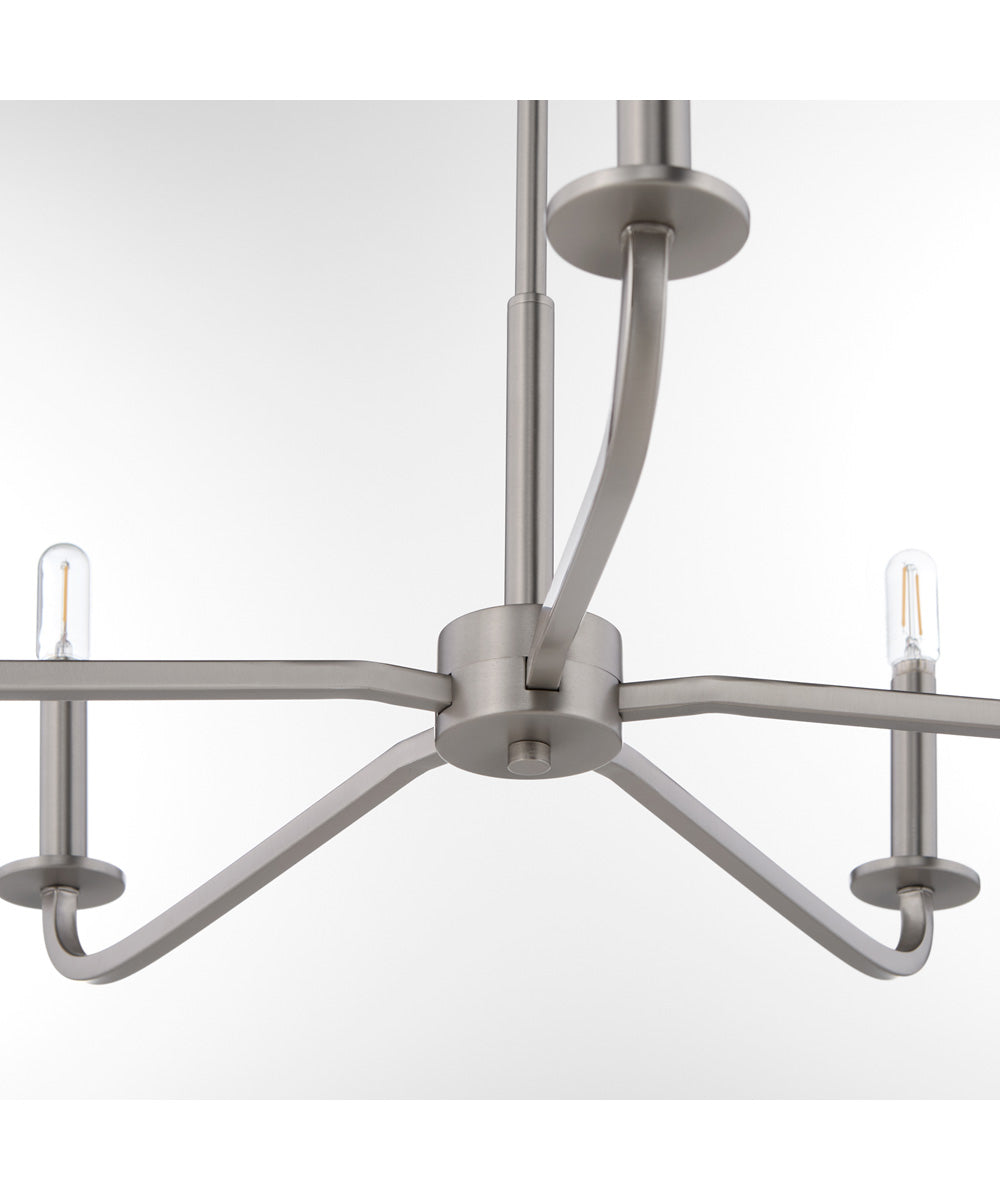 Rutherford 5-light Chandelier Satin Nickel