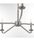 Rutherford 5-light Chandelier Satin Nickel