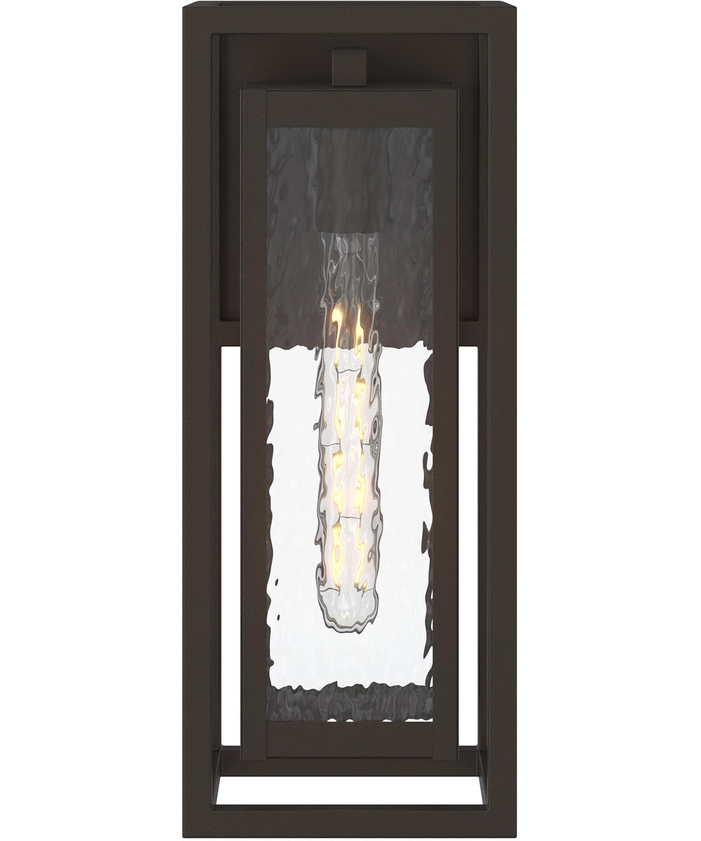 Shaw 15 inch 1 Light Outdoor Wall Light with Clear Glass Antique Bronze