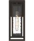 Shaw 15 inch 1 Light Outdoor Wall Light with Clear Glass Antique Bronze