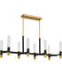 Davies 8-light Island Light Brushed Gold