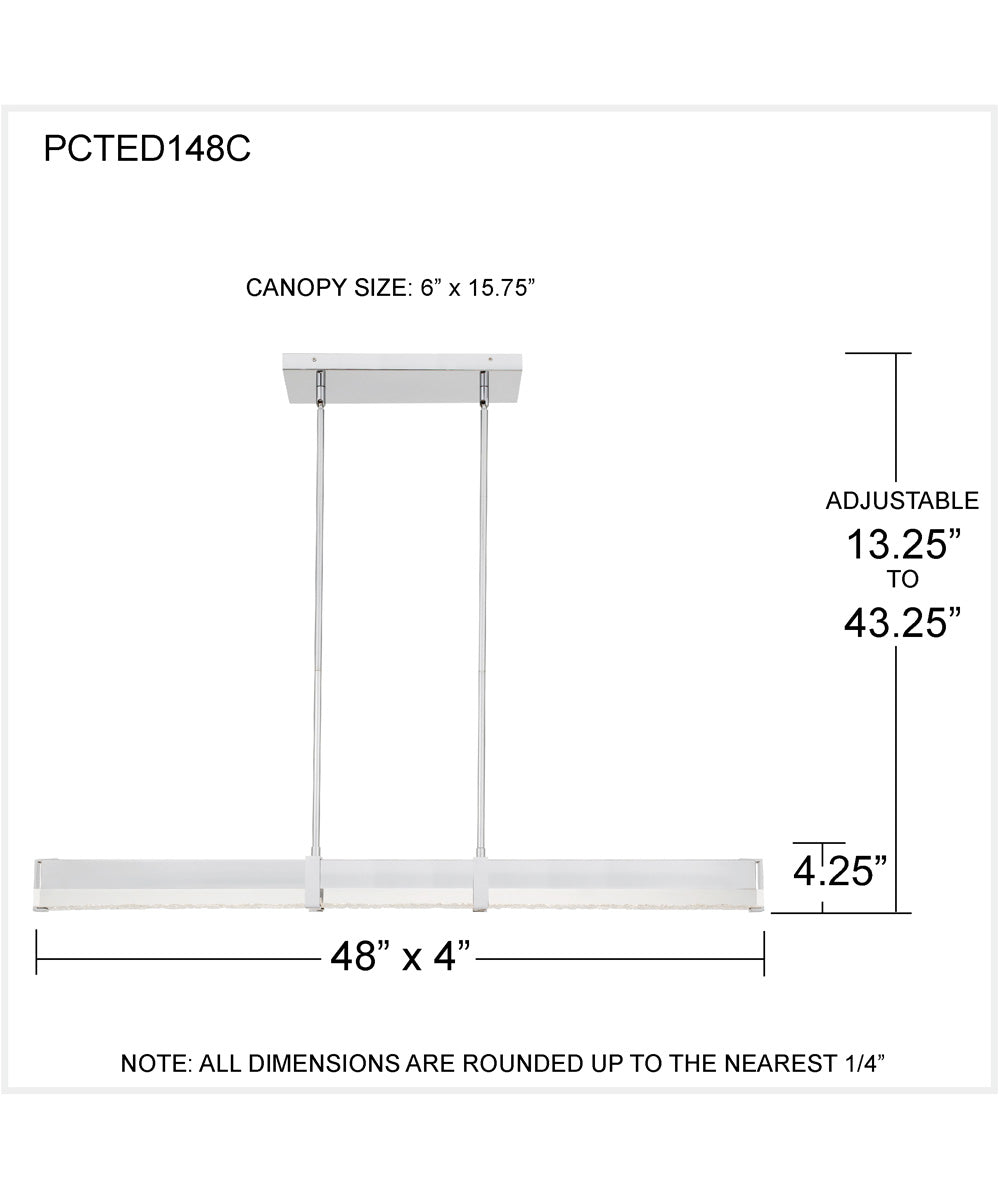 Theodore Island Light Polished Chrome