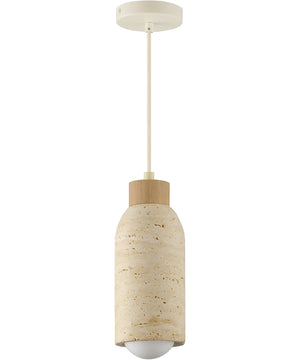 Pompeii Single Pendant Travertine / Oyster