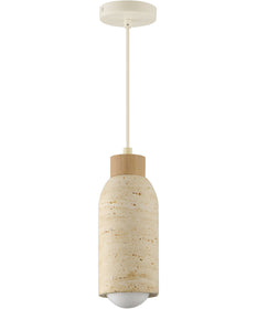 Pompeii Single Pendant Travertine / Oyster