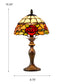 Innsdale Rose 15.25 Inch  Tall Handmade Tiffany Accent Lamp