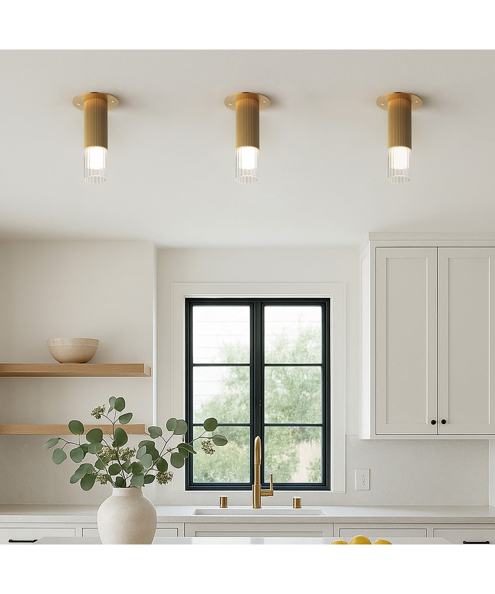 Reeds LED Flush Mount Gold