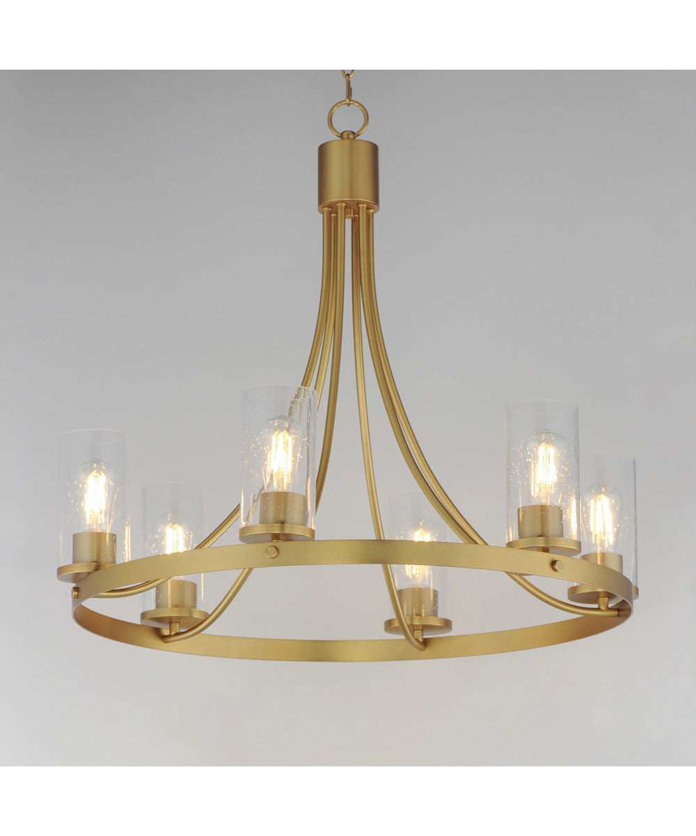 Livingston 6-Light Chandelier Natural Aged Brass