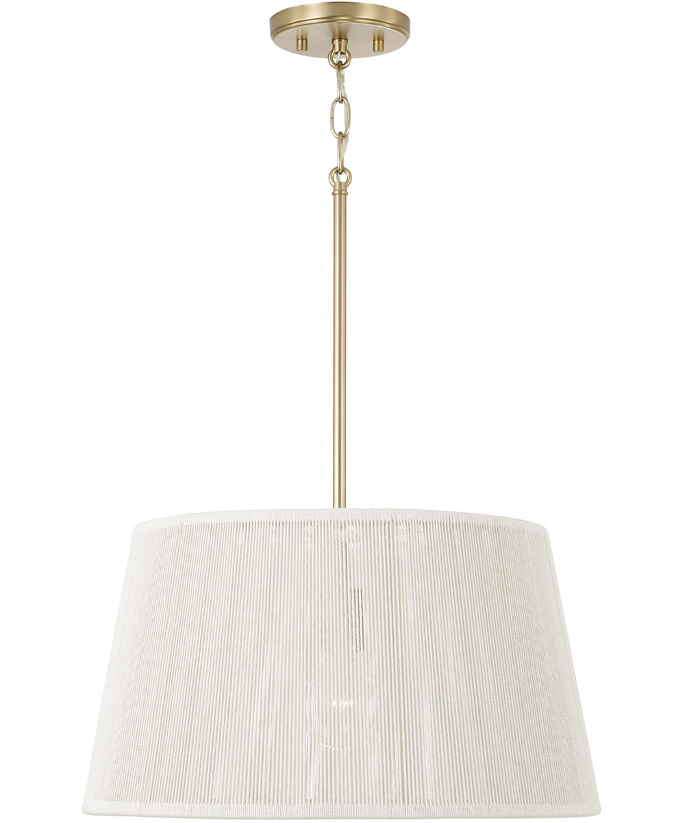 Tara 1-Light Pendant Matte Brass