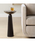 Hastings Brown Marble Accent Table