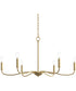 Ilia 6-Light Large Chandelier Brushed Gold