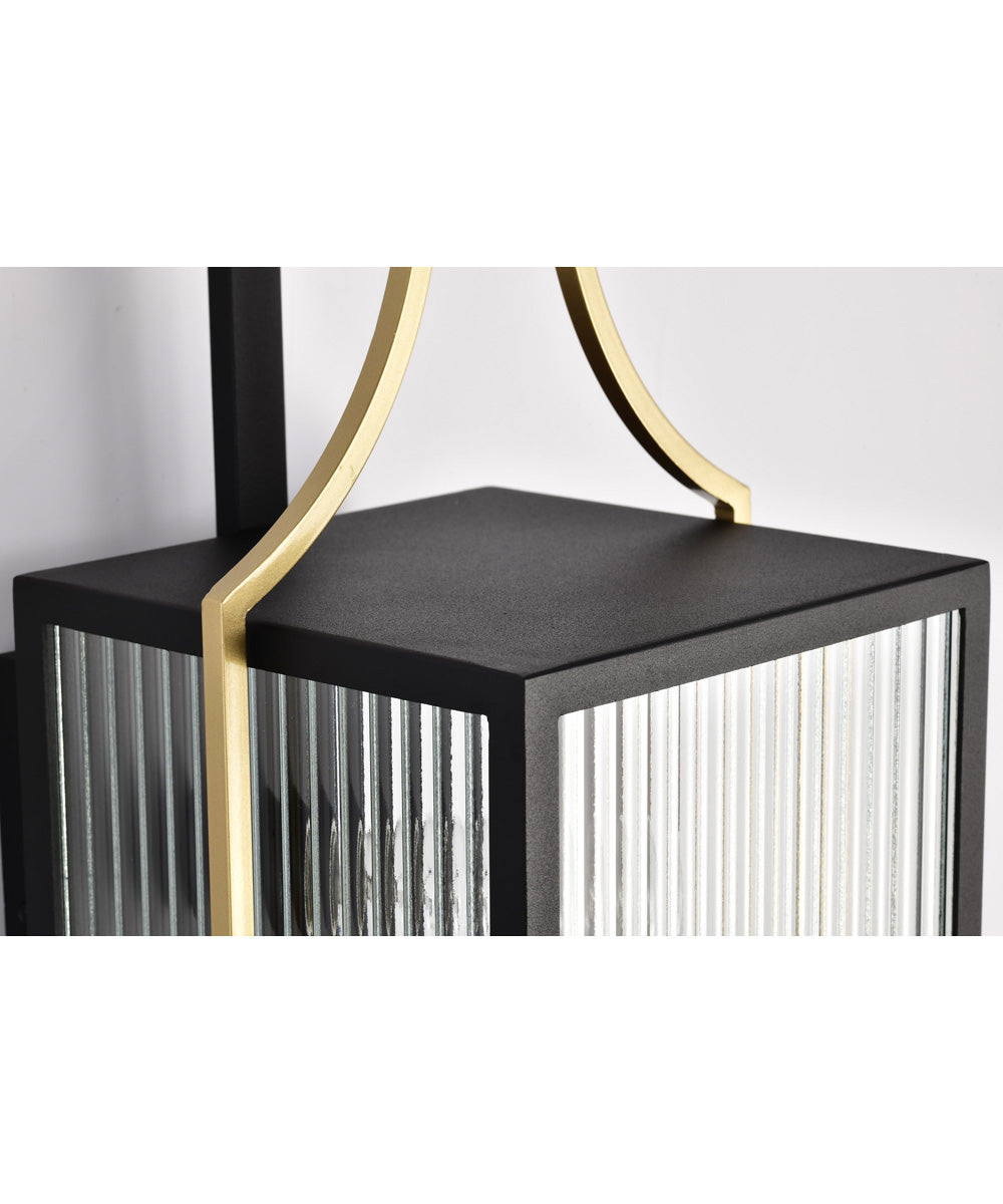 Holden 1-Light Outdoor Black / Gold