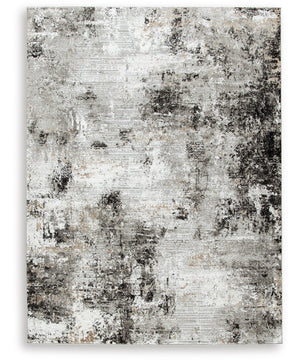 Langwell Medium Rug Black/Gray/White