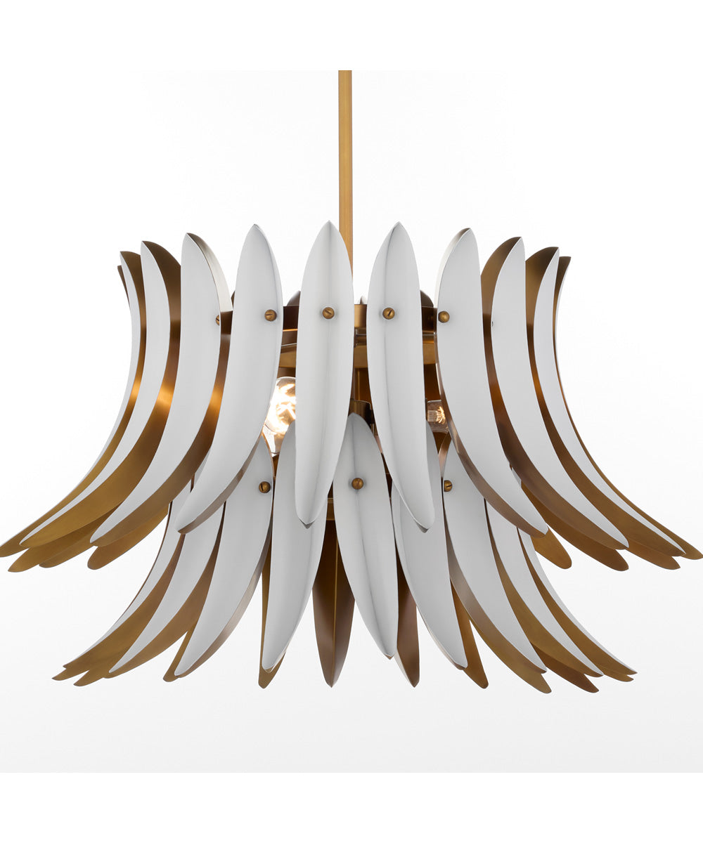 Aldridge Pendant Brushed Brass|Studio White