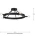 Breckenridge 5-Light Semi-Flush Mount Matte Black