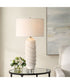 Anneli White Swirl Table Lamp