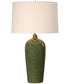 Ceramic Table Lamp with Emerald Green Glaze