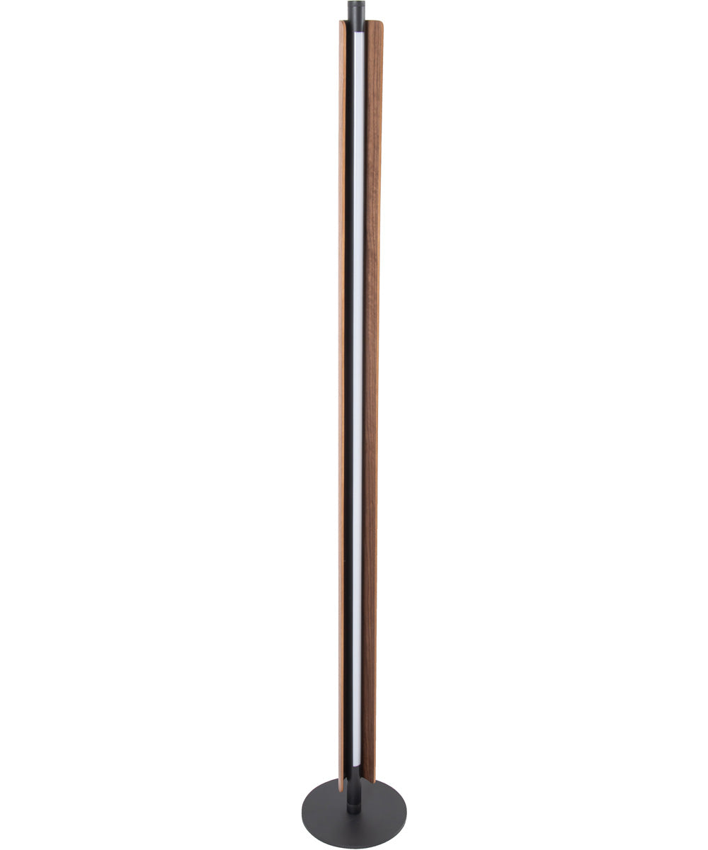 Cameron 1-Light Lighting Flat Black/Walnut