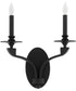 Chantelle 2-light Sconce Matte Black