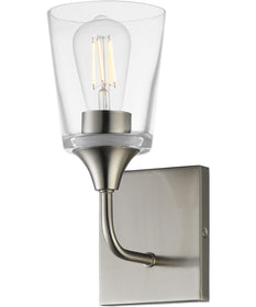 Hudson 1-Light Sconce Satin Nickel