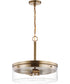Intersection 3-Light Pendant Burnished Brass