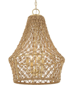 Macrame 4 Light Rope Pendant
