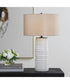 Barat White Ceramic Table Lamp