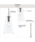 Jheni 1-Light Pendant with Clear Glass Shade Brushed Nickel