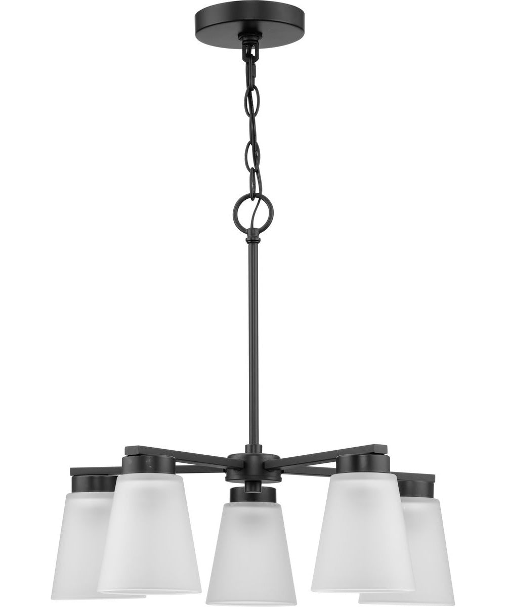 Tanner 5-Light Chandelier Matte Black