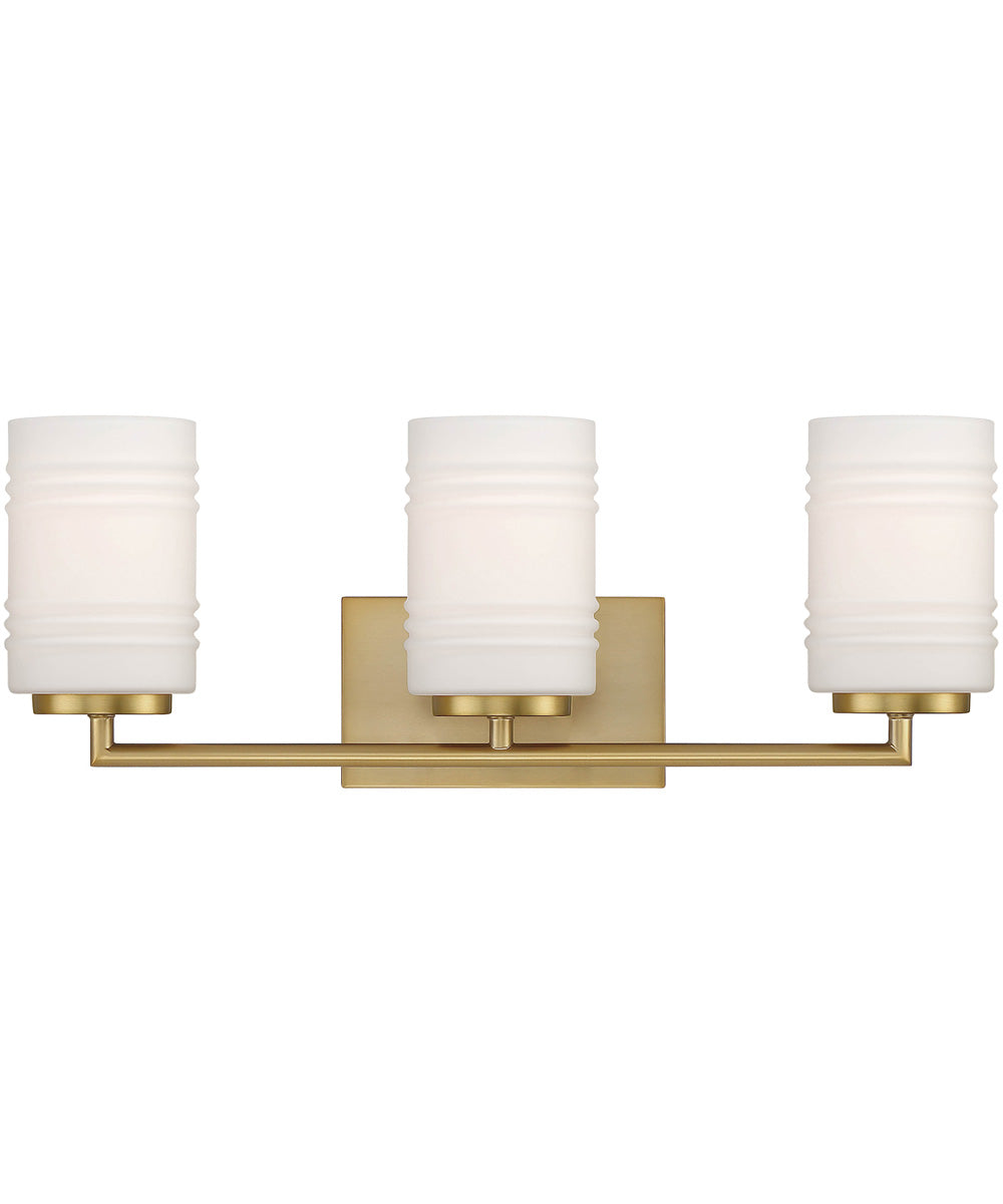 Leavenworth 3 Light Vanity Brushed Gold